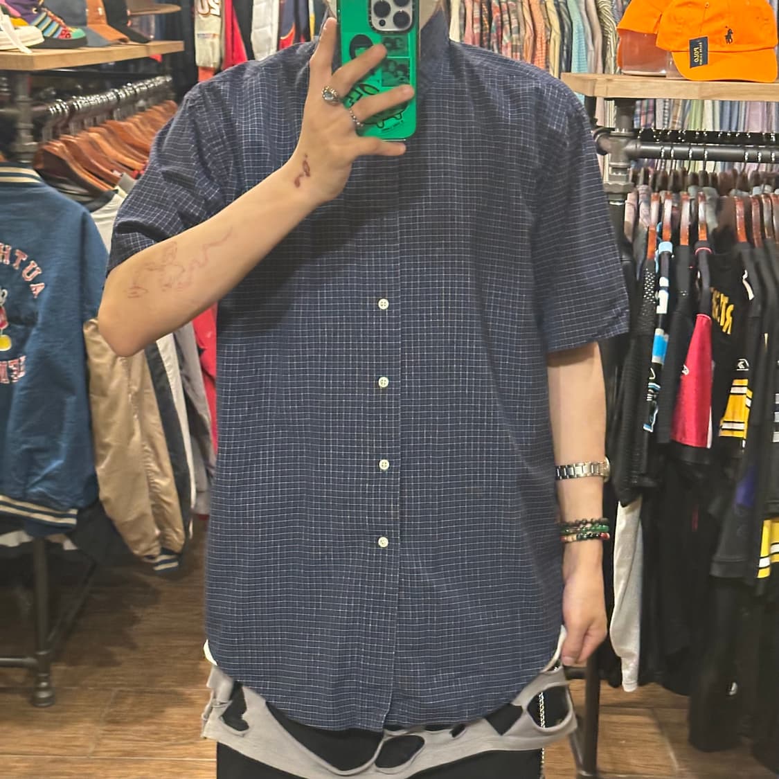 [HI] 폴로 랄프로렌 반팔 셔츠 네이비 상품이미지2