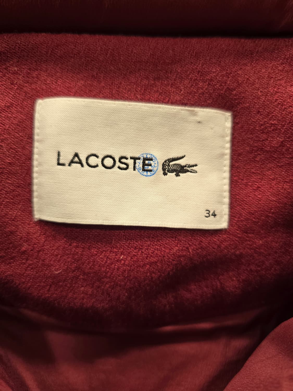 라코스테 여성 다운패딩 점퍼  버건디 S 상품이미지8