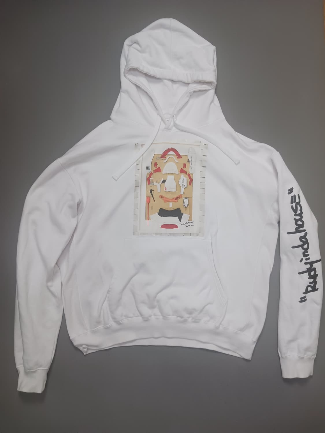 [2XL] 루디인다하우스 조던1 오프화이트 시카고 해체 후드티 상품이미지1