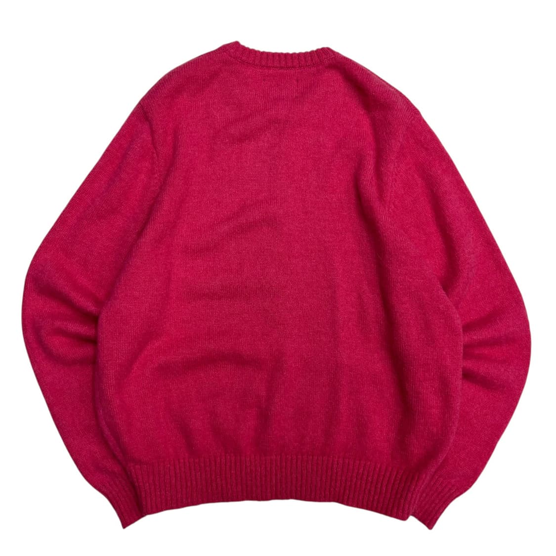 스투시 딸기핑크 꽈배기 케이블 니트 L 상품이미지3