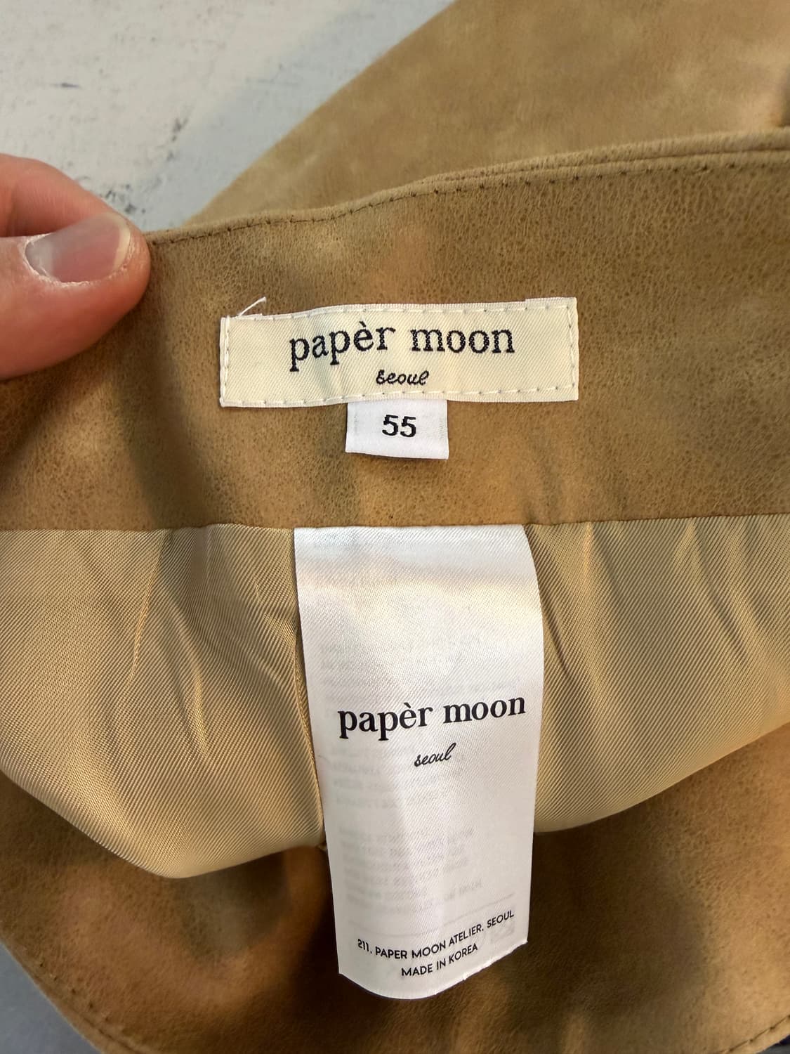 Paper Moon 스웨이드 미니스커트 55 상품이미지3