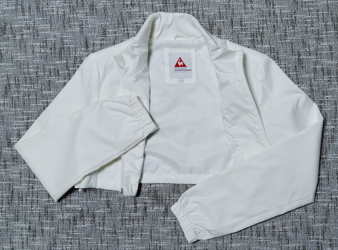 [M] 르꼬끄 골프 크롭 바람막이 화이트 여성 자켓 상품이미지10