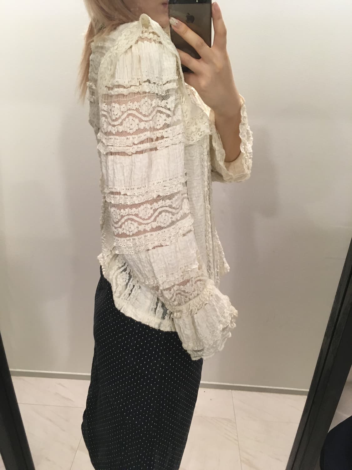 jpn vintage lace antique blouse 상품이미지3