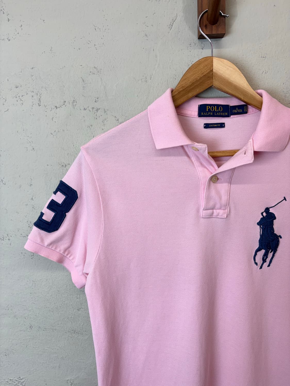 폴로랄프로렌 치프키프 빅포니 핑크 반팔 카라티 상품이미지5