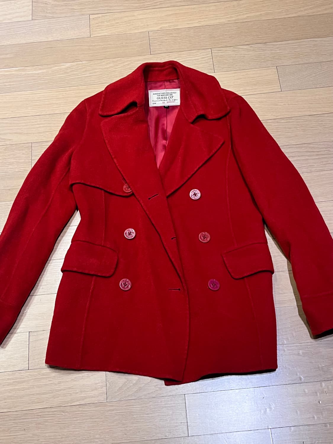 Guess 게스 빈티지 레드 더블코트 여성 90 상품이미지2