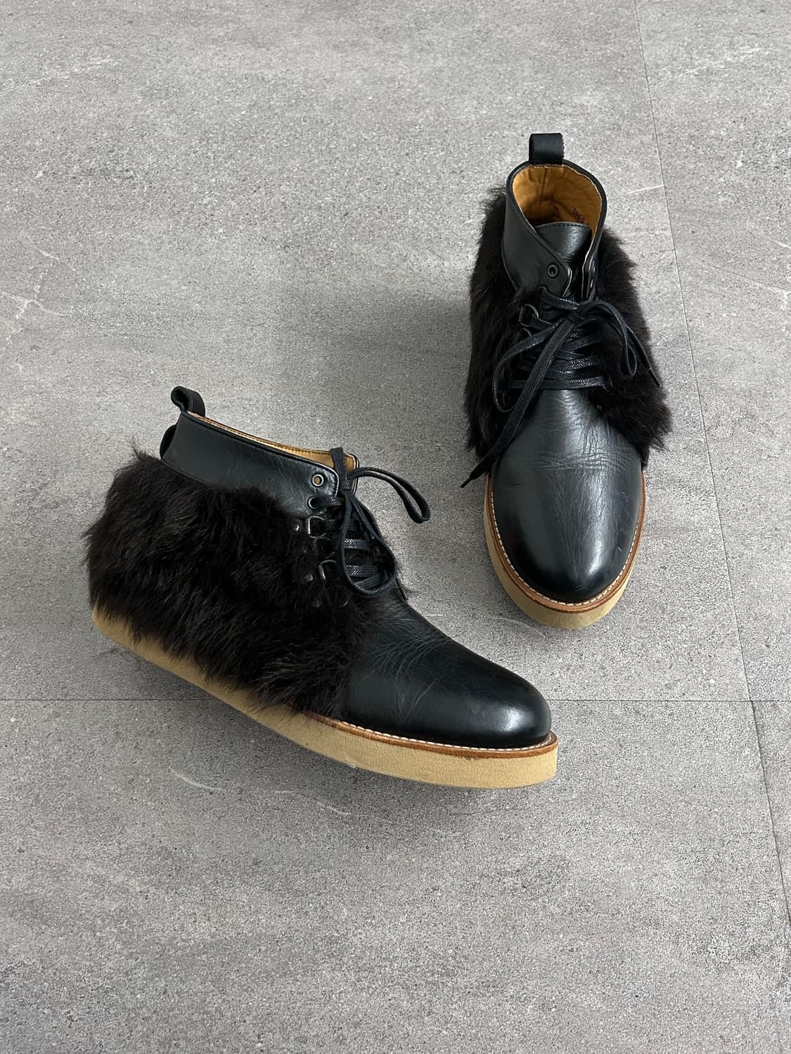 필립 림 퍼 트림 레더 슈즈 상품이미지1