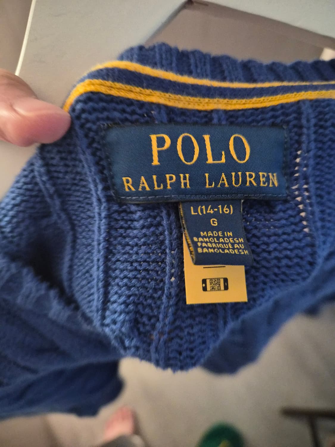 폴로 보이즈 케이블 니트 L (여성55) 상품이미지5