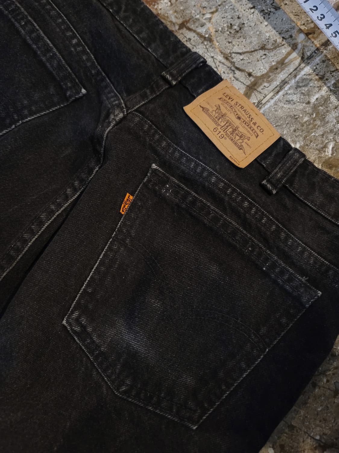 리바이스 흑청 오렌지탭 데님팬츠  상품이미지3