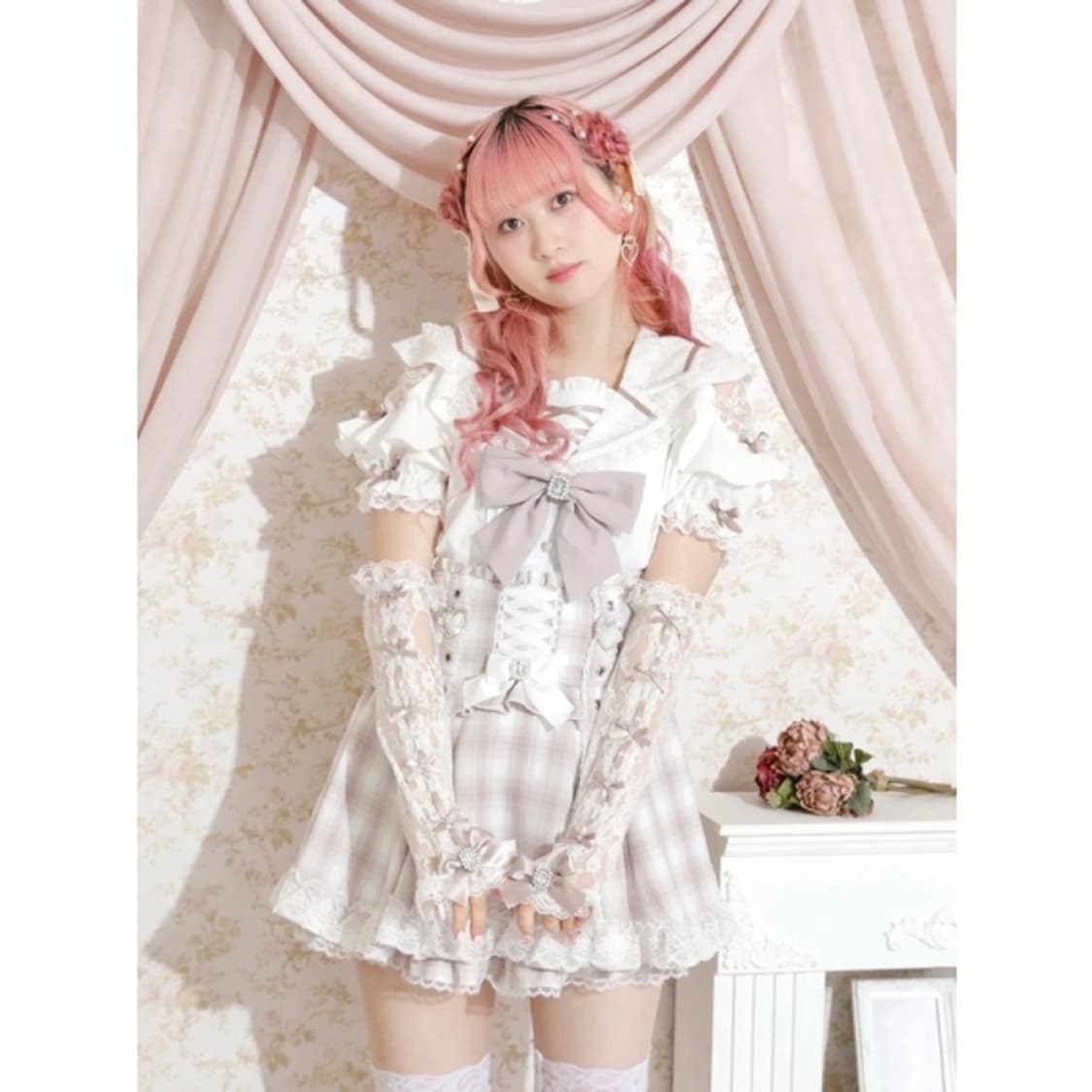 noemie 노에미 암워머 핑크, 블랙 상품이미지2