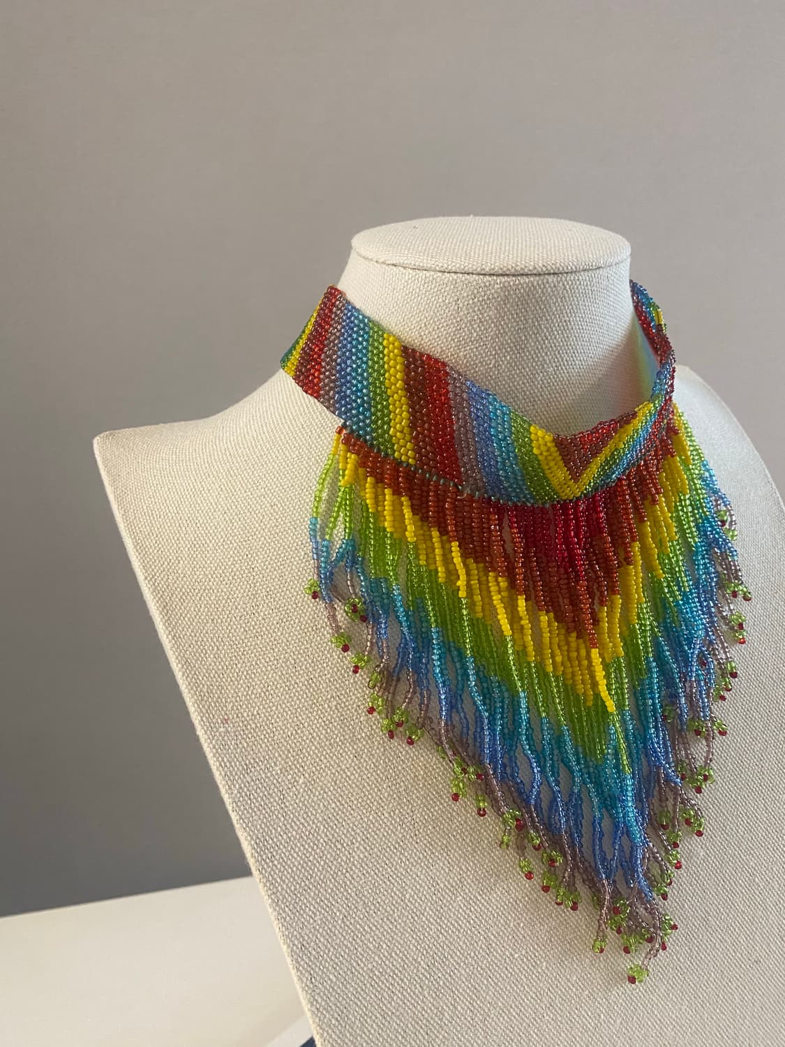 일본수입 레인보우 비즈 초커 목걸이 상품이미지2