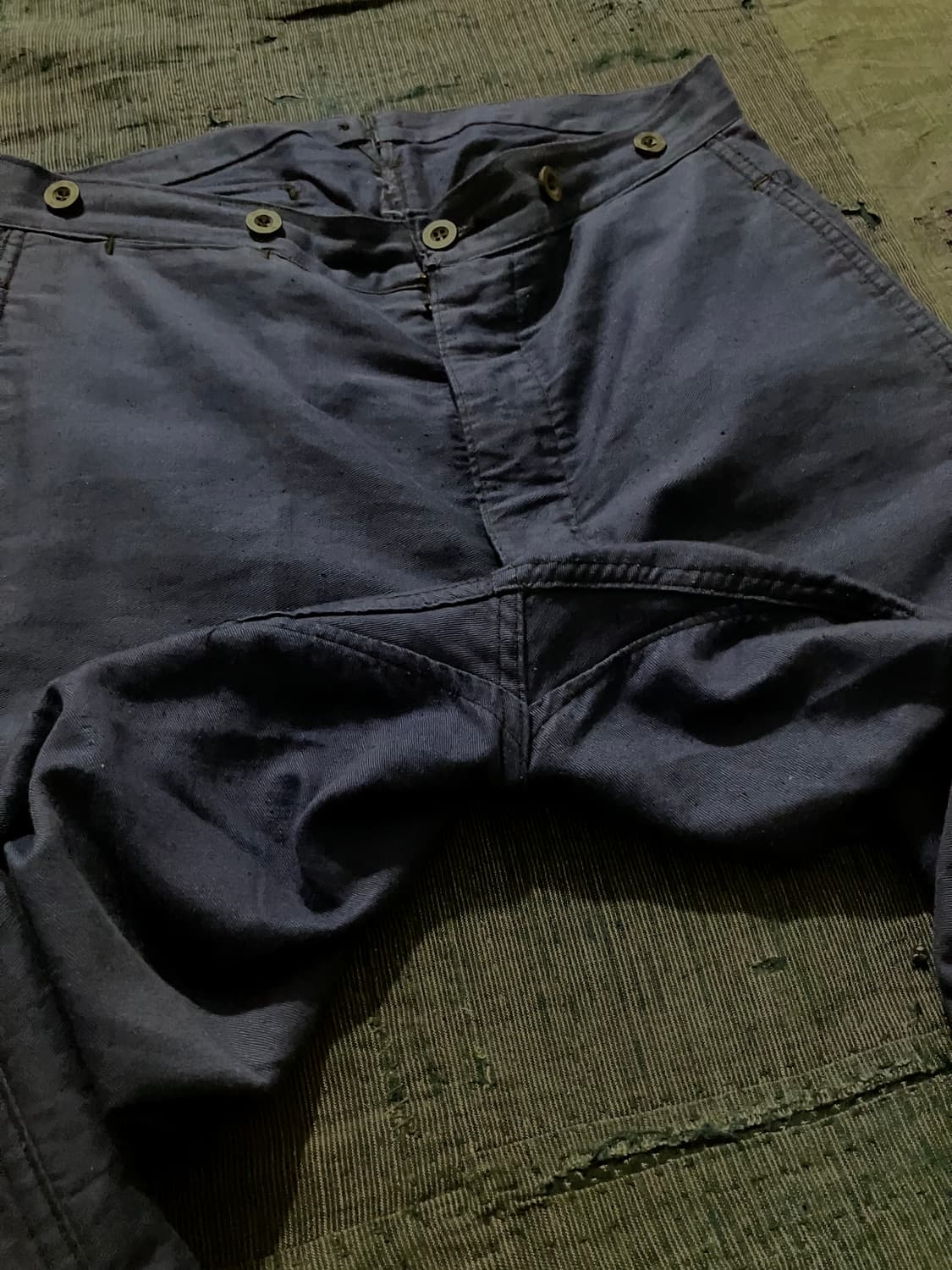 🇫🇷 30~40s 빈티지 프렌치 신치 버클백 워크 팬츠 트라우저 상품이미지7