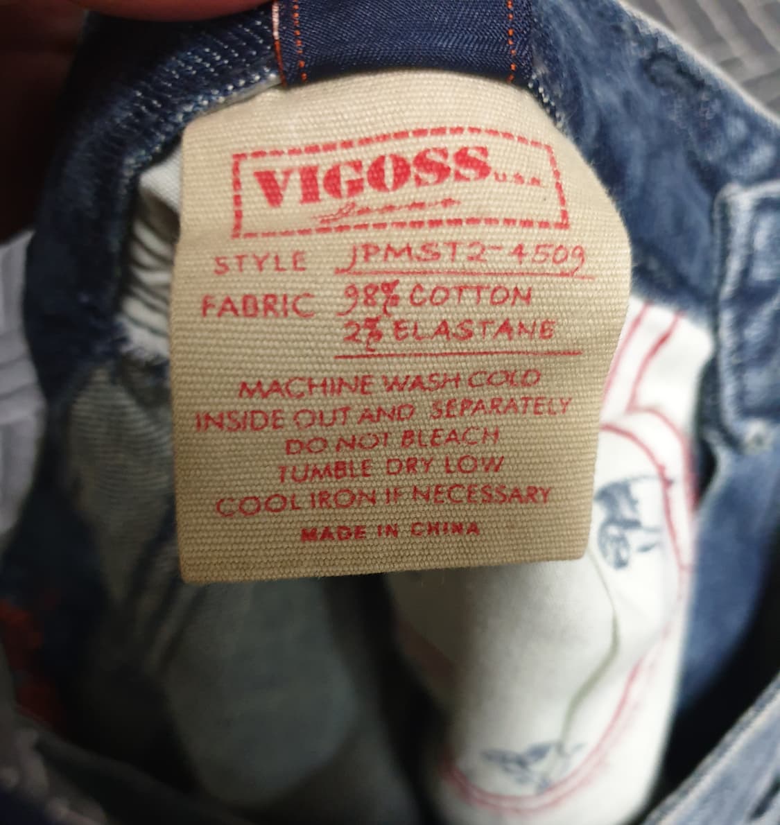 VIGOSS 빈티지 스트레이트 데님 팬츠 (31) 상품이미지7