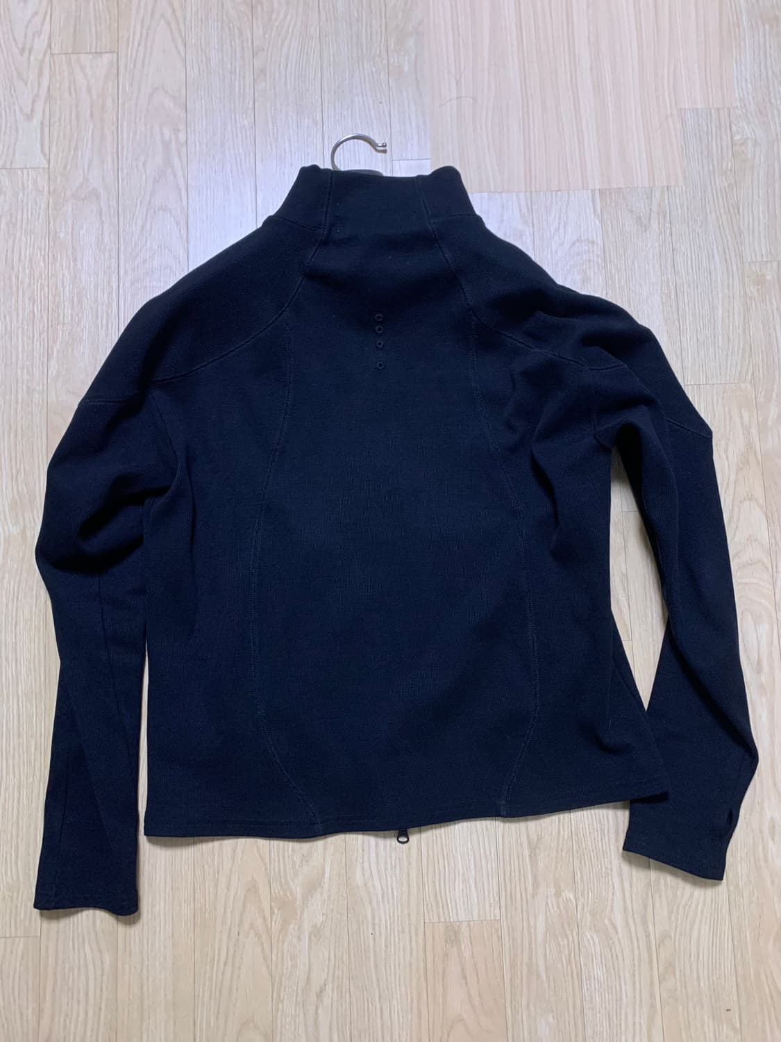 Mpa RIBBED ZIP JAKET (블랙) m / 교환O 상품이미지3