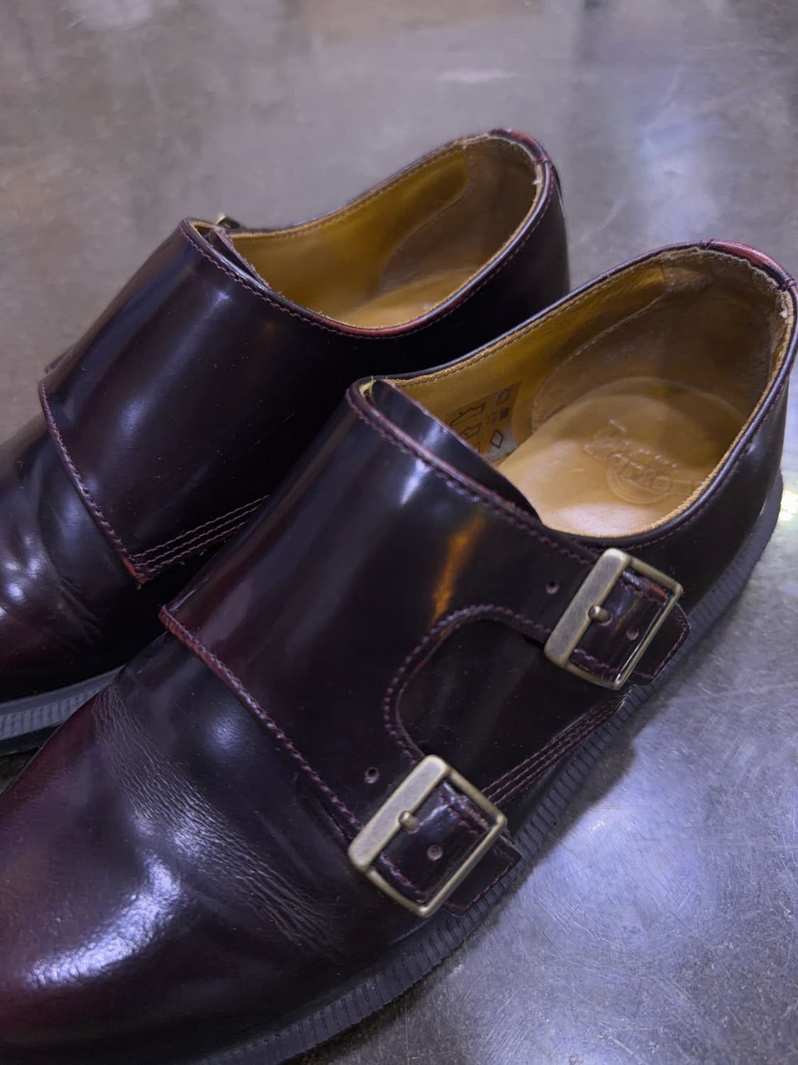 닥터마틴 판도라 더블 몽크 스트랩 슈즈 버건디 220 상품이미지4