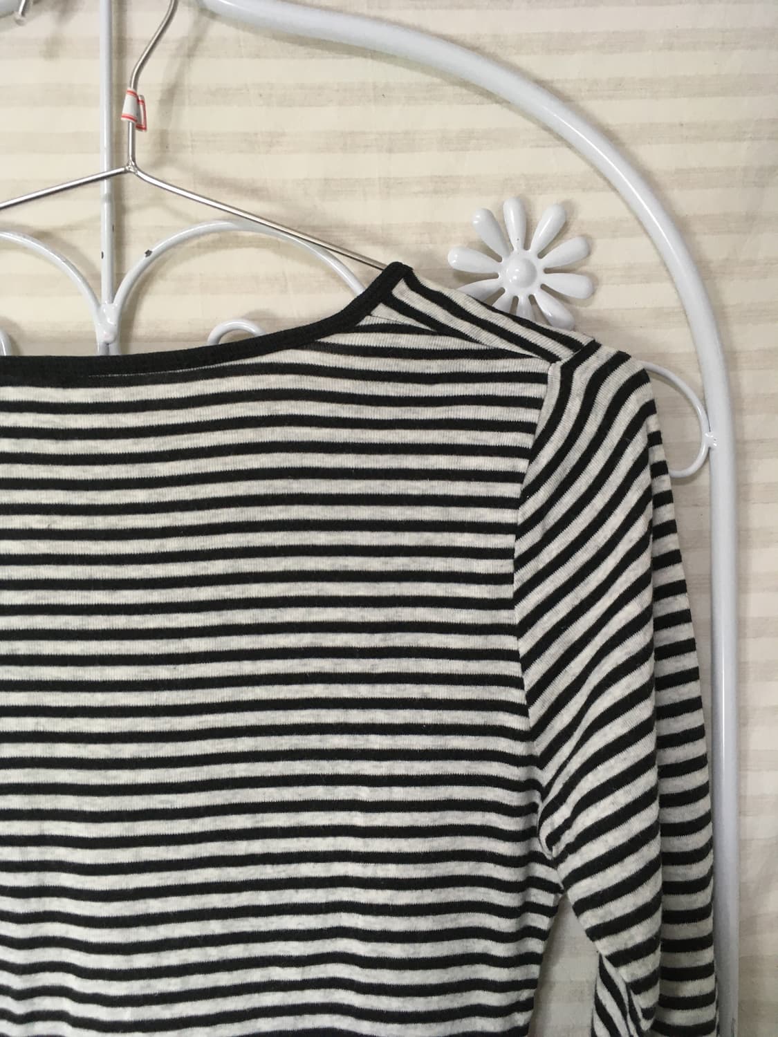 빈티지 블랙 스트라이프 티셔츠 y2k 스트릿 갸루 펑키 일본빈티지681  상품이미지4