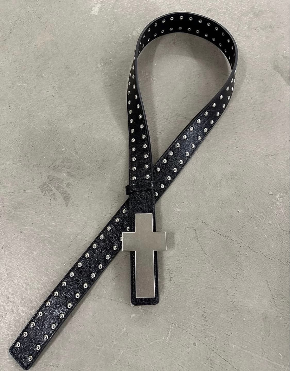 Cross Bolt Stud Belt 상품이미지3