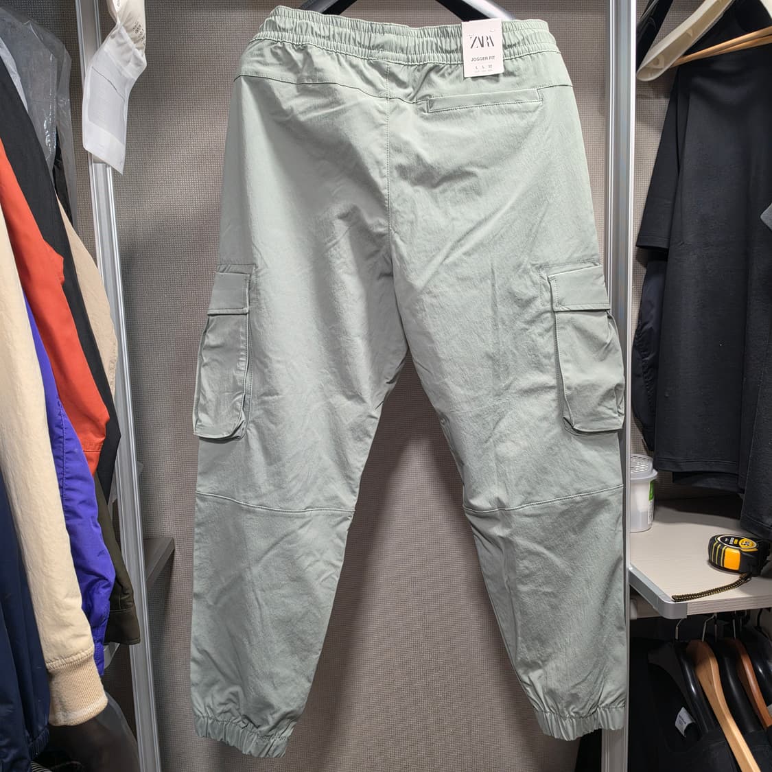 새제품]자라 조거팬츠 민트 / L(32) 상품이미지2