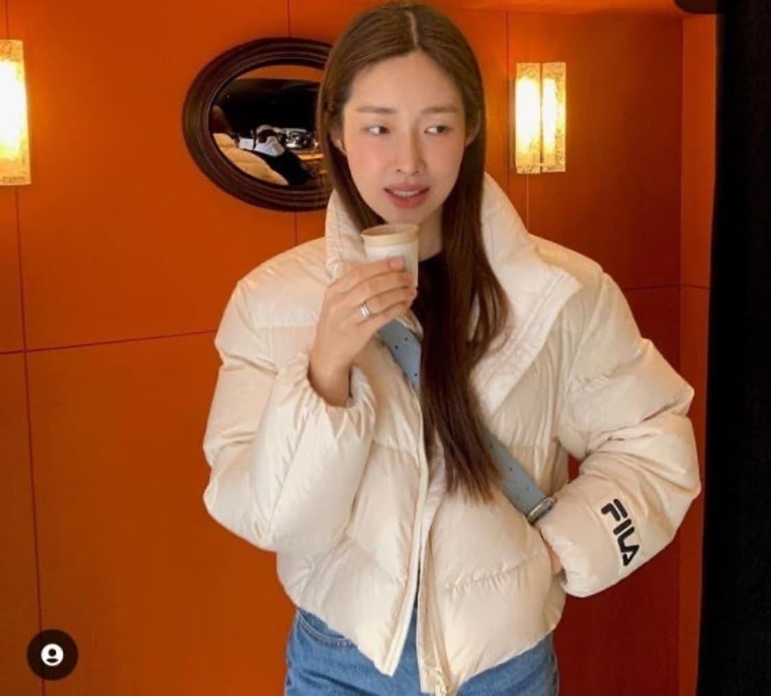 정가 21만 휠라 밀라노다운 패딩 한소희차정원 착용 상품이미지3