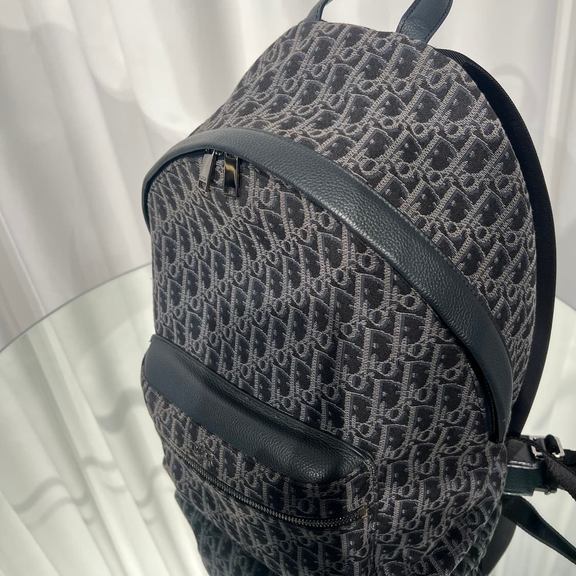 디올 오블리크 자카드 루테늄 라이더 백팩 블랙 상품이미지6