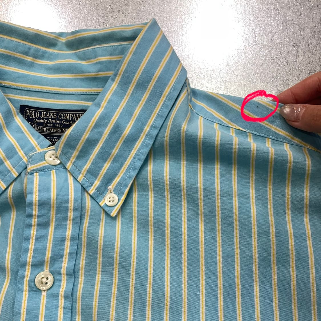 (L) POLO Jeans 폴로 진스 스트라이프 셔츠 상품이미지8