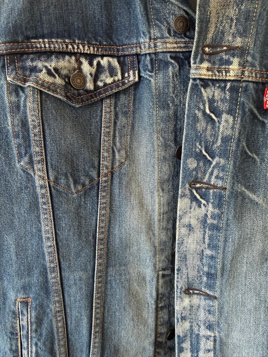 리바이스 72334 데님 페인팅 커스텀 자켓 XXL 상품이미지7