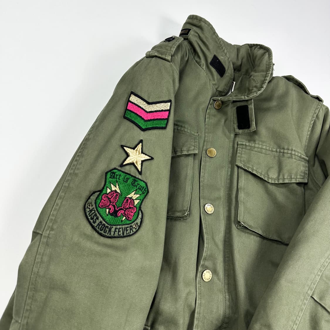 쟈딕앤볼테르 밀리터리 패치 야상 자켓 여성XS 상품이미지5