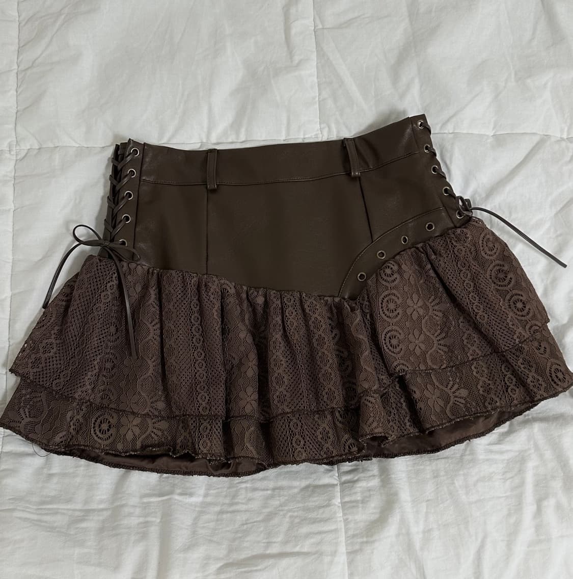 브라운 아일렛 스커트 상품이미지1