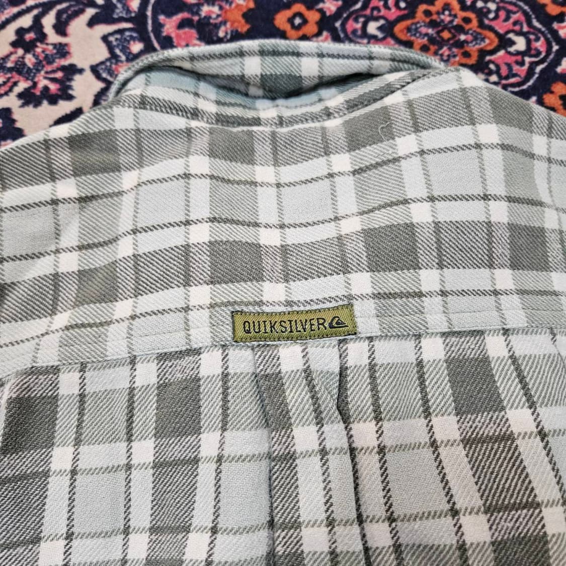 퀵실버 00's  빈티지 루즈핏 체크 셔츠  상품이미지4