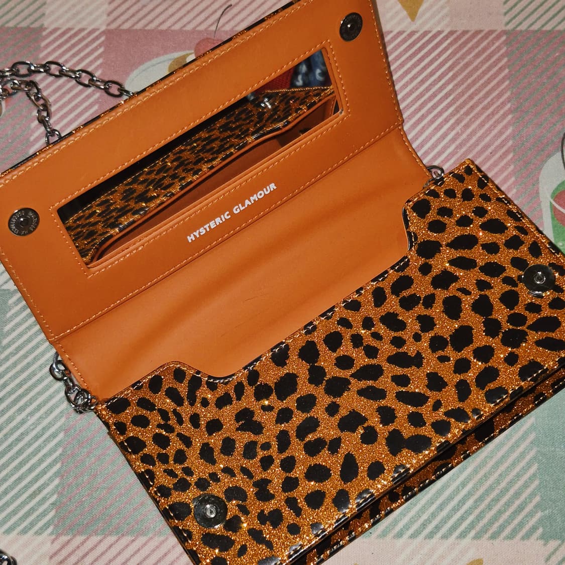 히스테릭글래머 레오파드 에나멜 크로스 숄더백 상품이미지9
