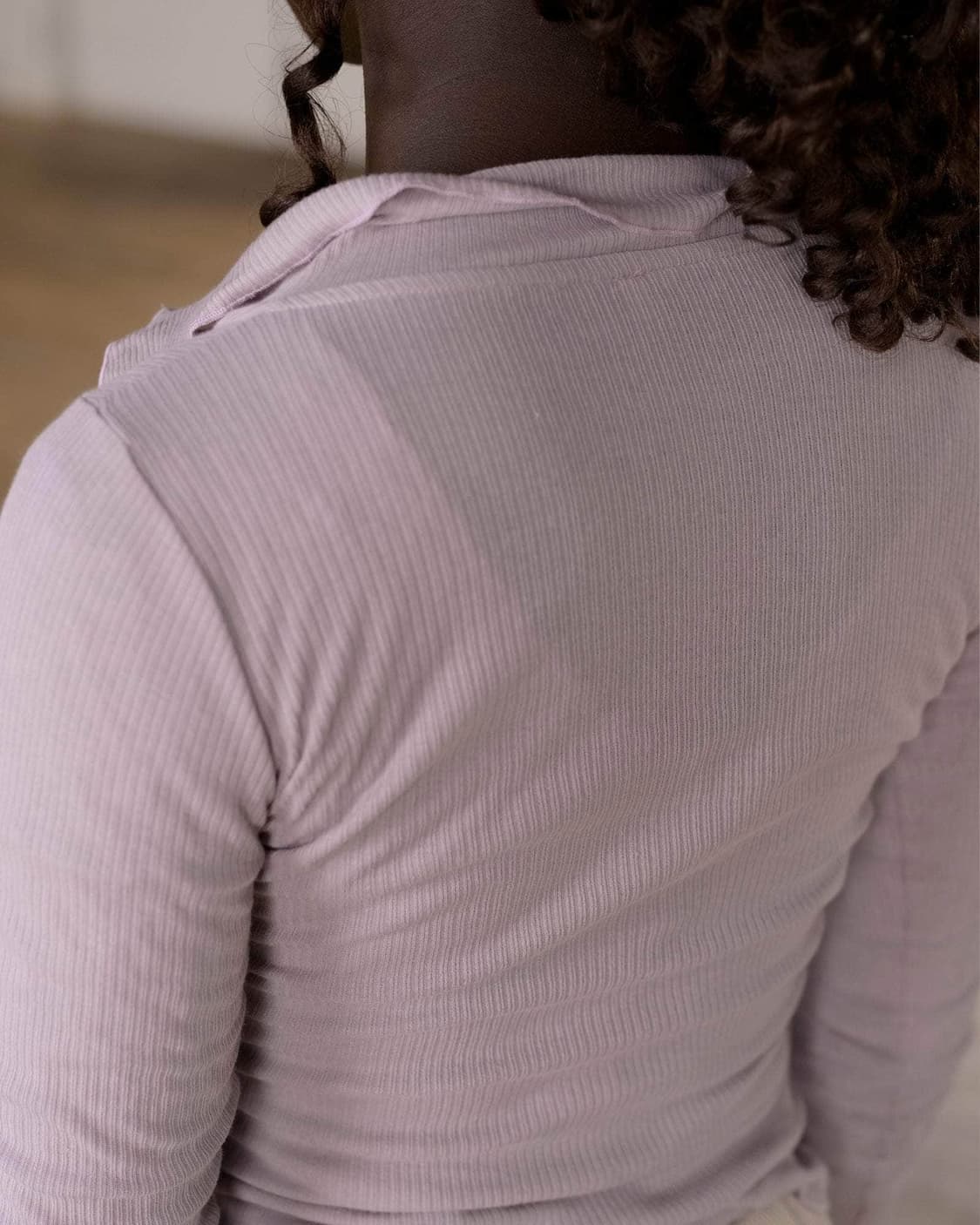 [S,M,L]베이스레인지 Dual 롱 슬리브리스 탑/벌비 퍼플 상품이미지7