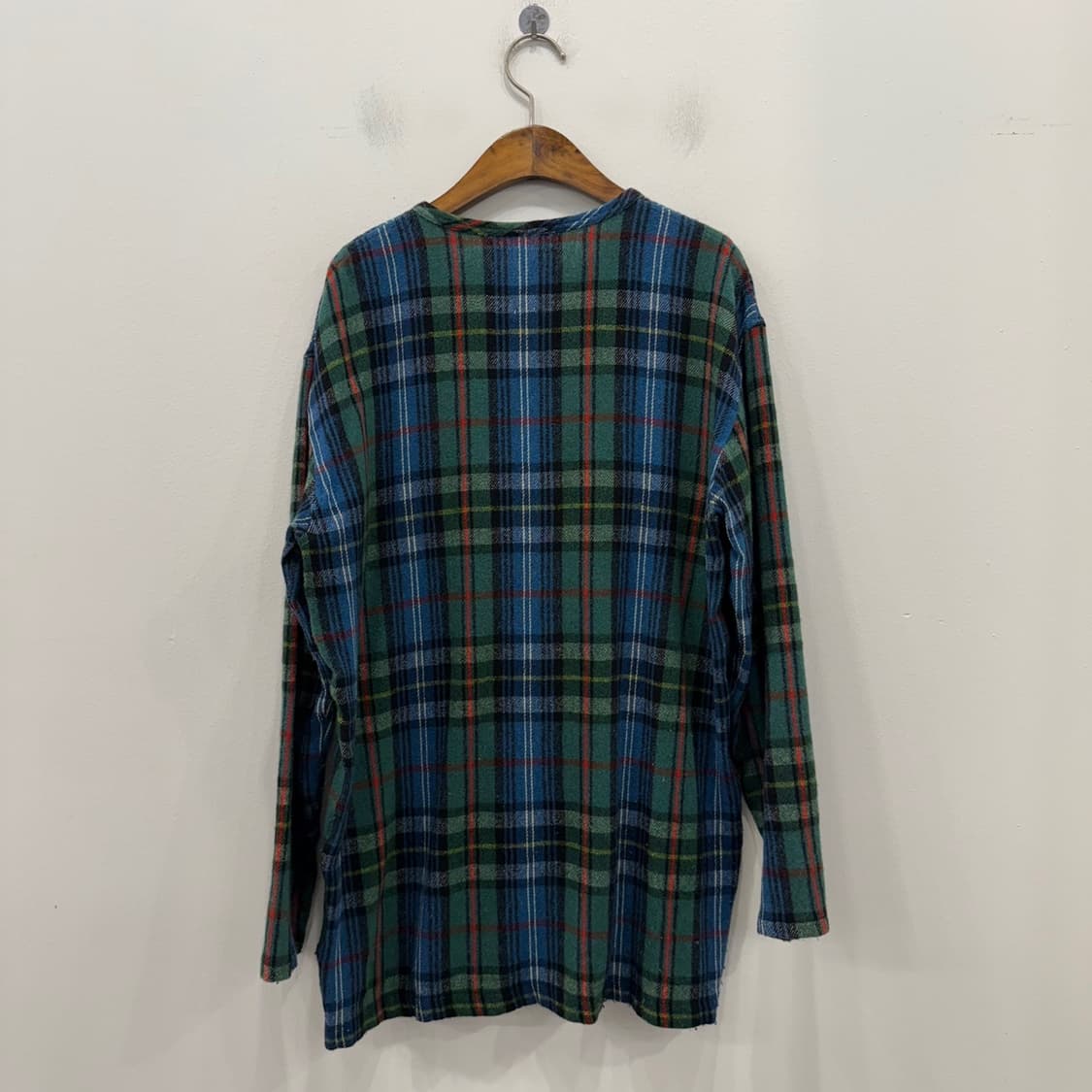 90s COMME des GARCONS 울,나일론 혼방 풀오버 셔츠입니다 상품이미지3