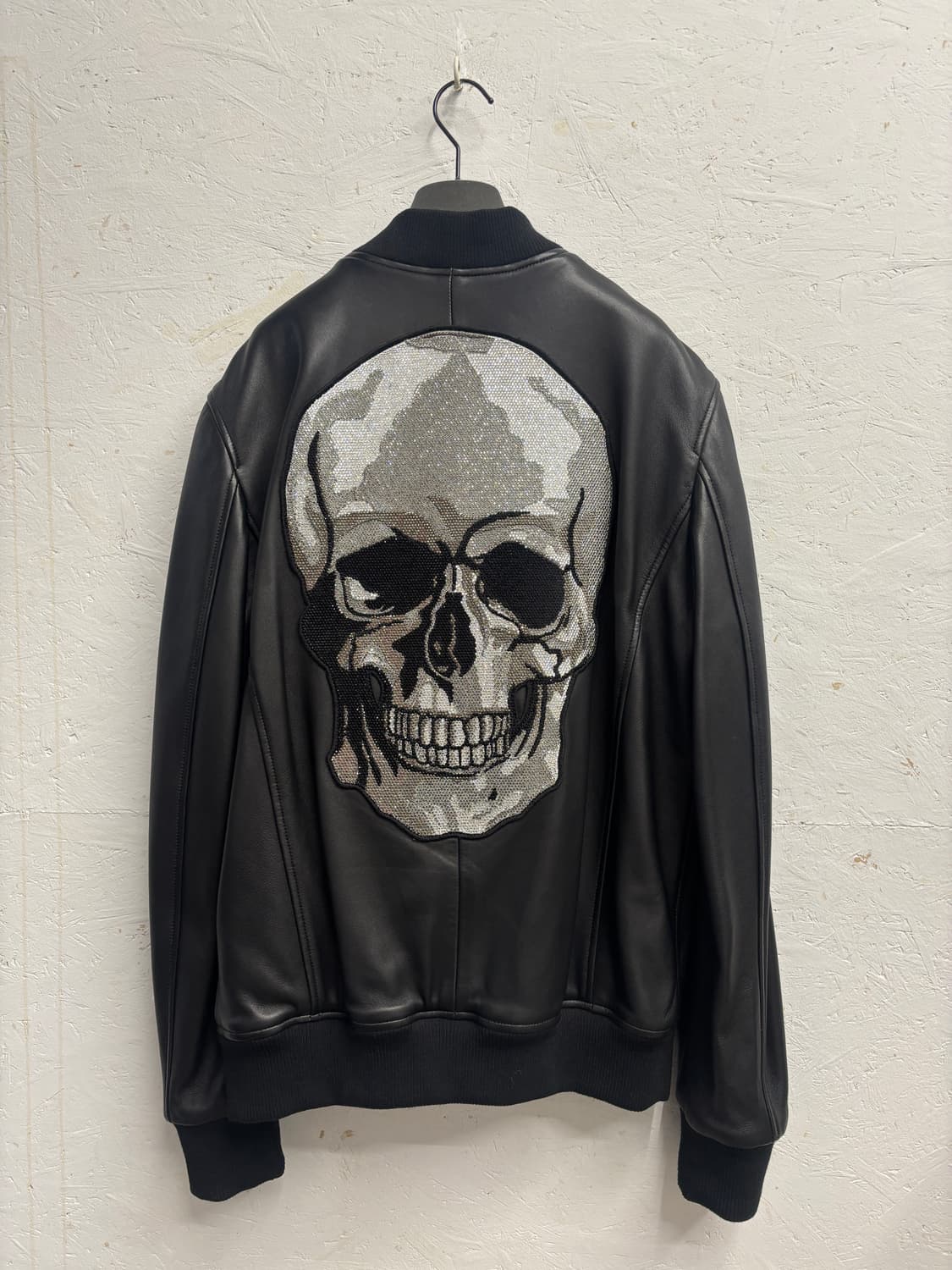 필립 플레인 스컬 레더 봄버 상품이미지7