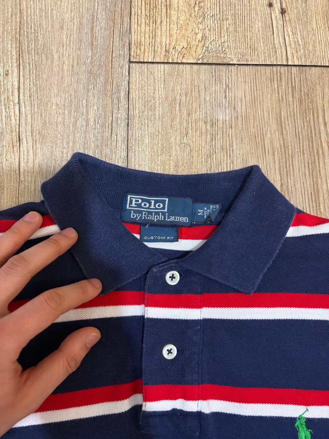M) 폴로 랄프로렌 스트라이프 카라티 상품이미지2