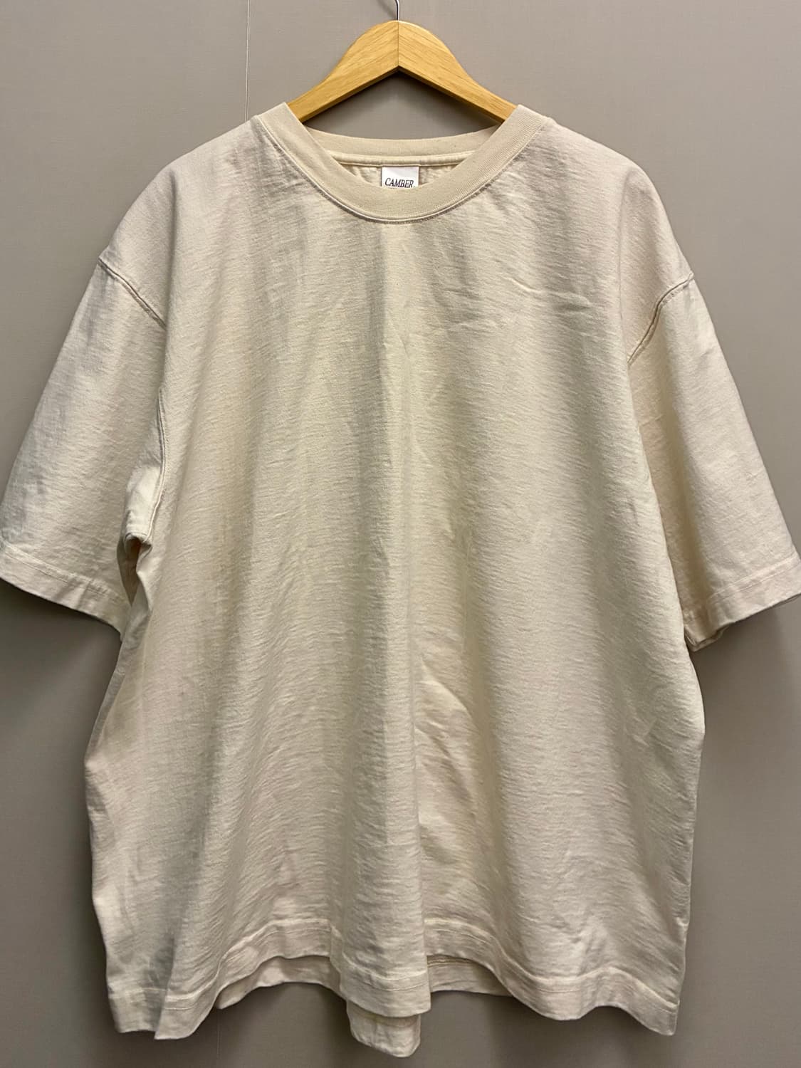 (XXL)Camber USA 캠버 헤비웨이트 코튼 반팔티셔츠 크림 상품이미지1