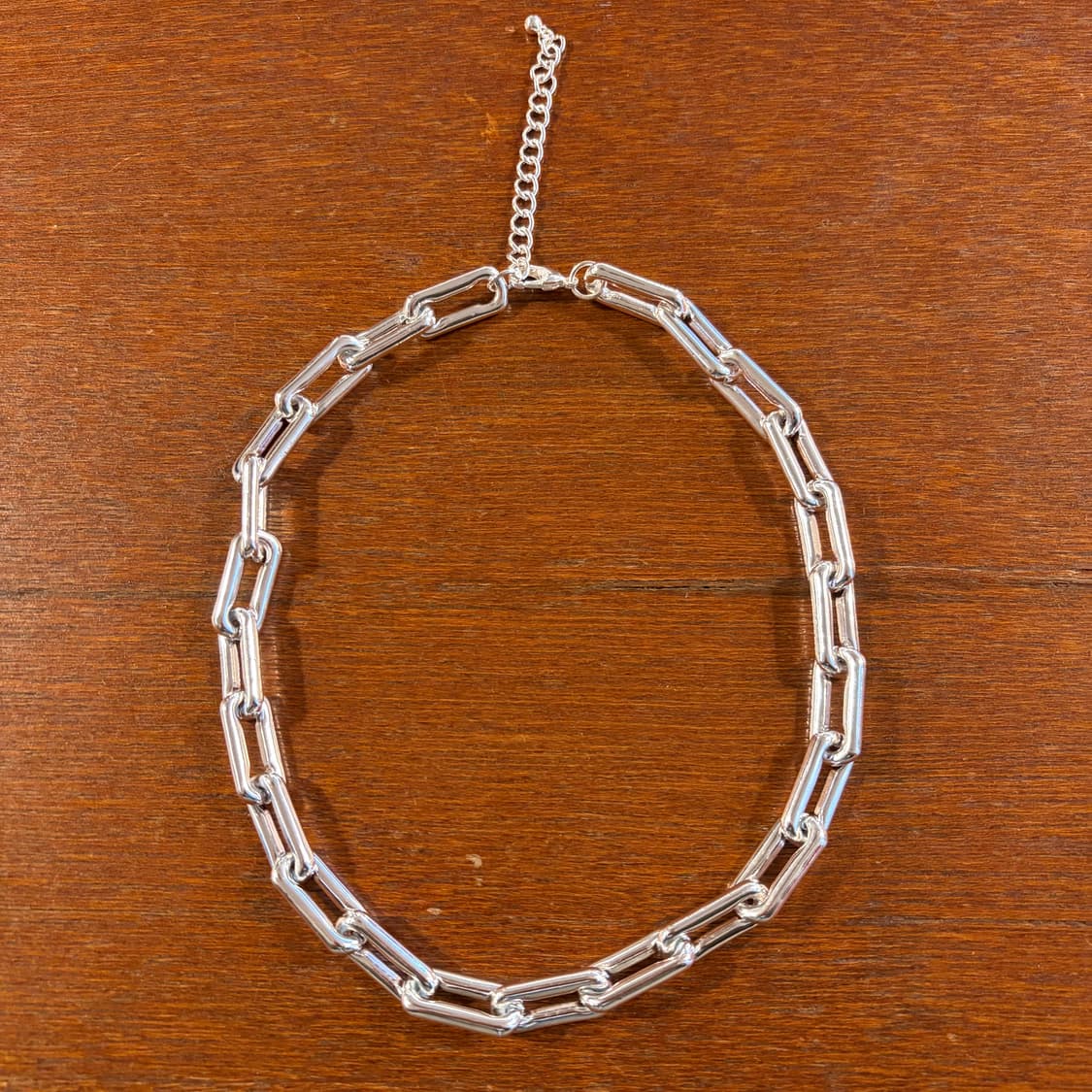 새상품 신주 실버코팅 체인 목걸이 상품이미지1