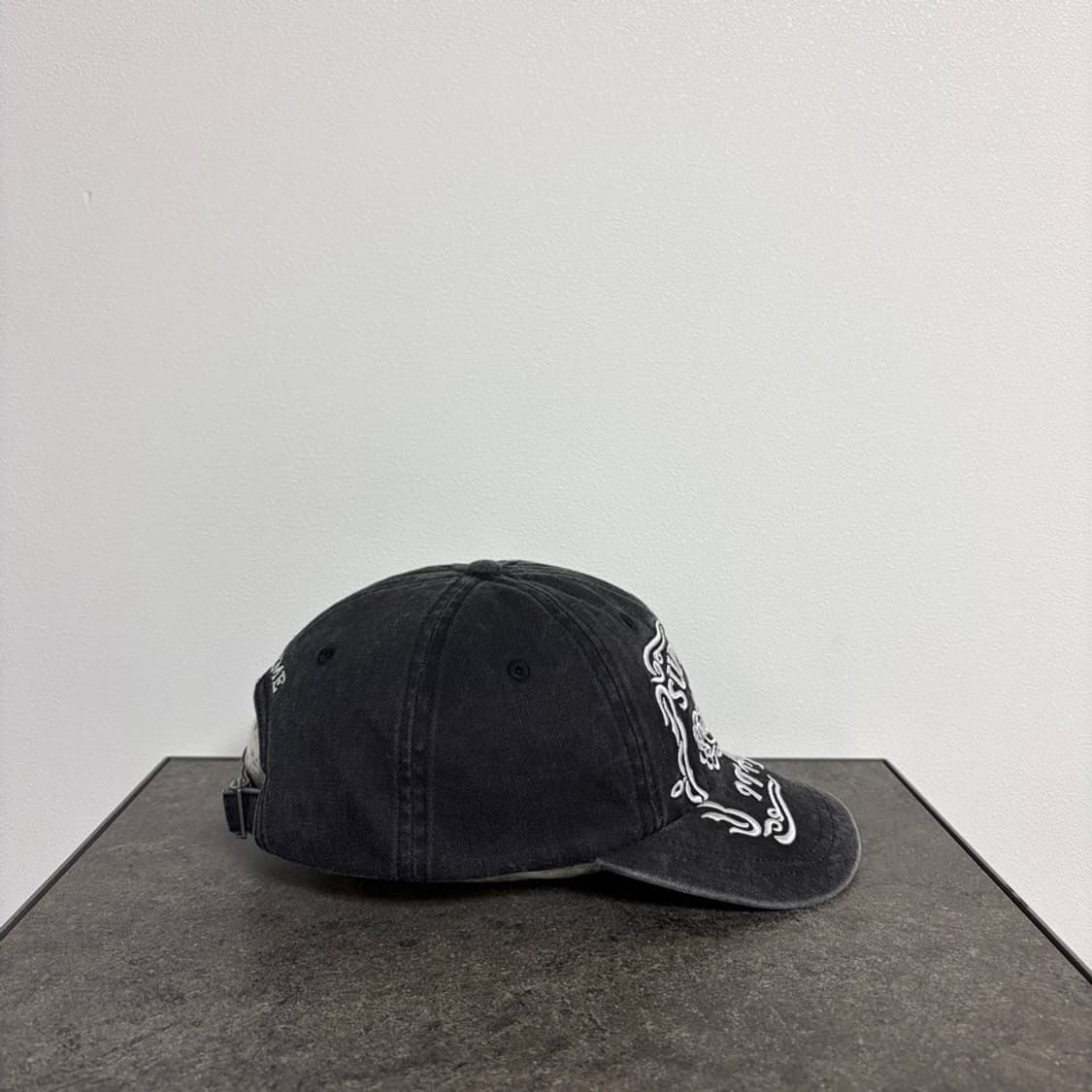 (OS) 슈프림 6패널 볼캡 모자 잭다니엘 워시드 블랙 상품이미지3