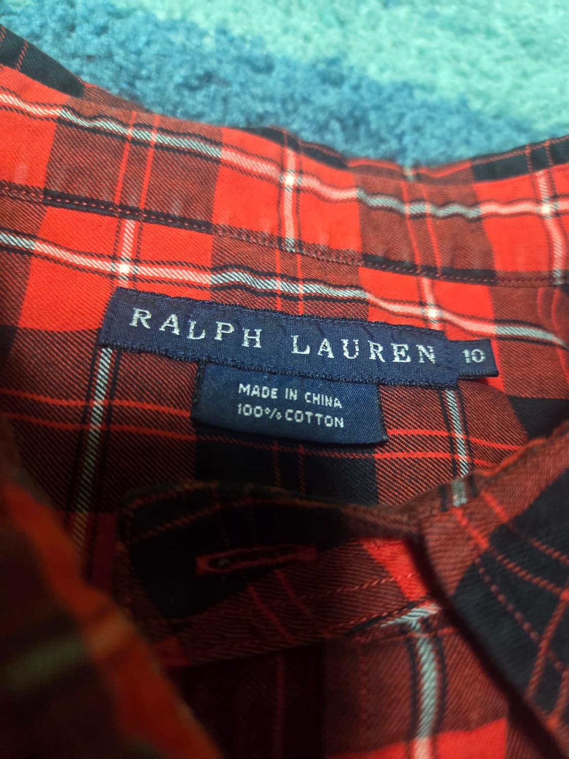 랄프 로렌 레드 체크 셔츠 상품이미지2