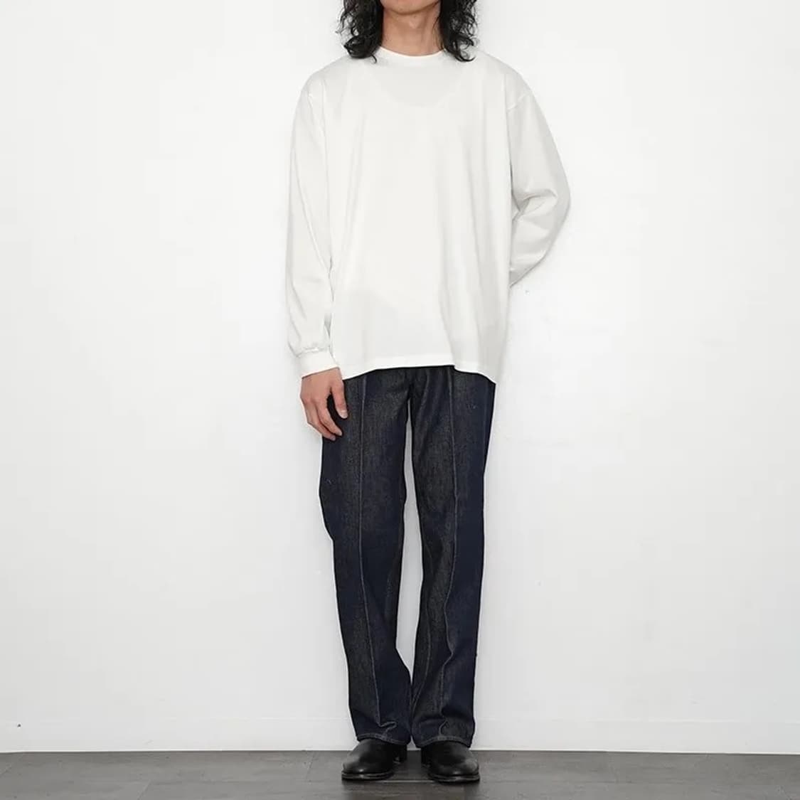 오라리 / 러스터 플레이팅 L/S 티셔츠 화이트 / 3사이즈 상품이미지4