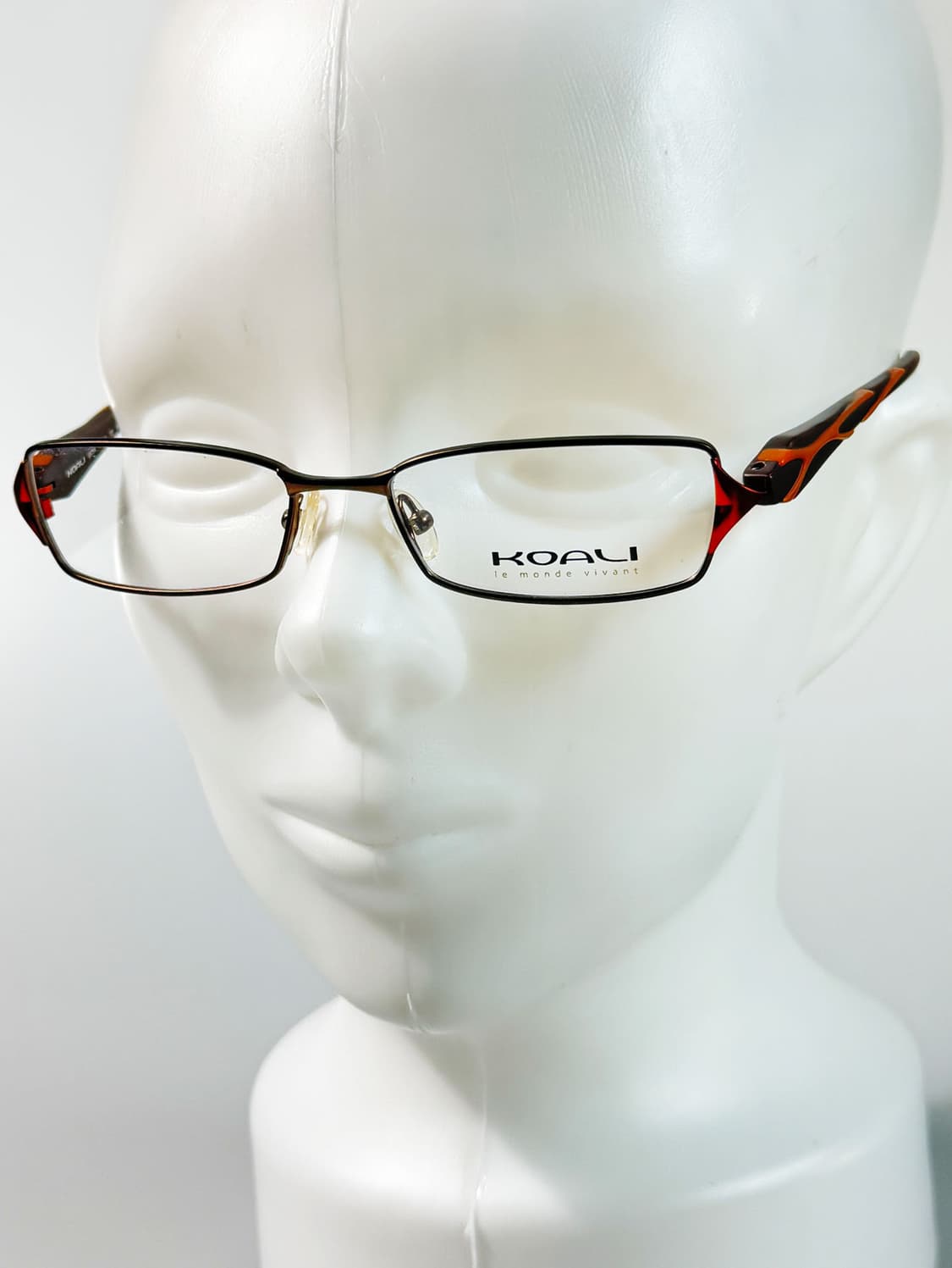 프랑스제 KOALI 브라운 메탈 슬림 스퀘어 빈티지 안경 상품이미지8
