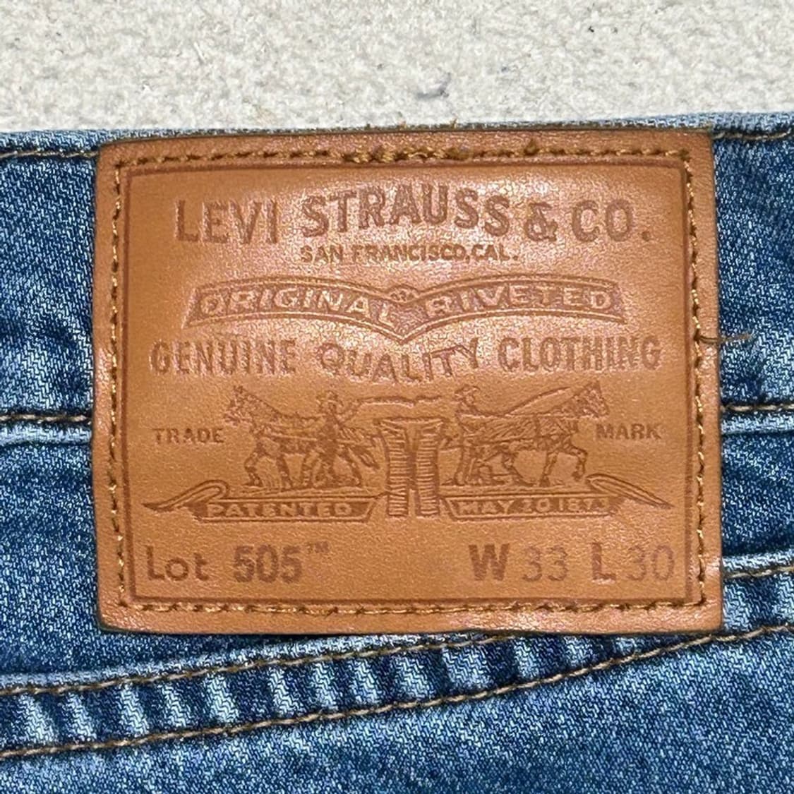 리바이스 프리미엄 청바지 505 W 33 L 30 상품이미지6