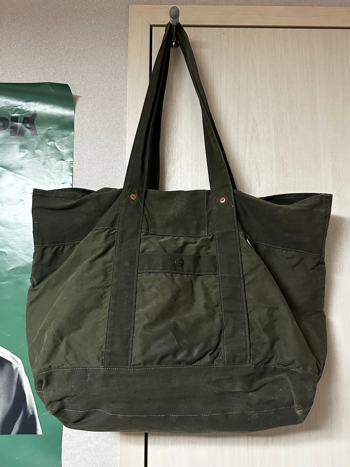 왁스드 토트백 상품이미지5