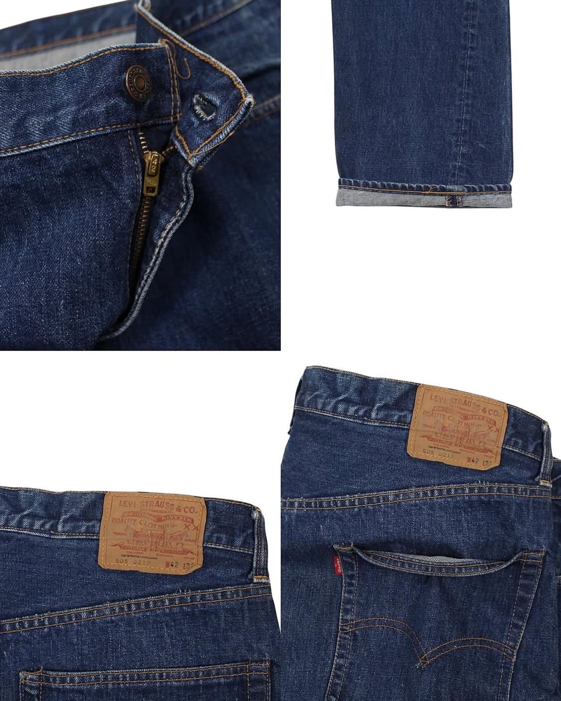 1960s USA 리바이스 505 데님 팬츠 빅E 66전기 빈티지 미제 상품이미지8