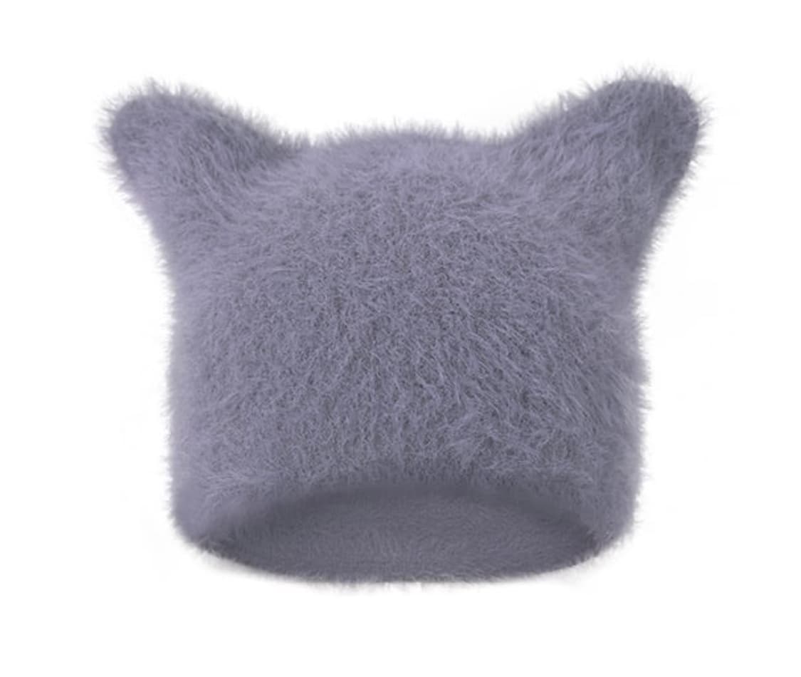 익스파이어드걸 고양이귀 비니 그레이 미야오 비니 상품이미지1