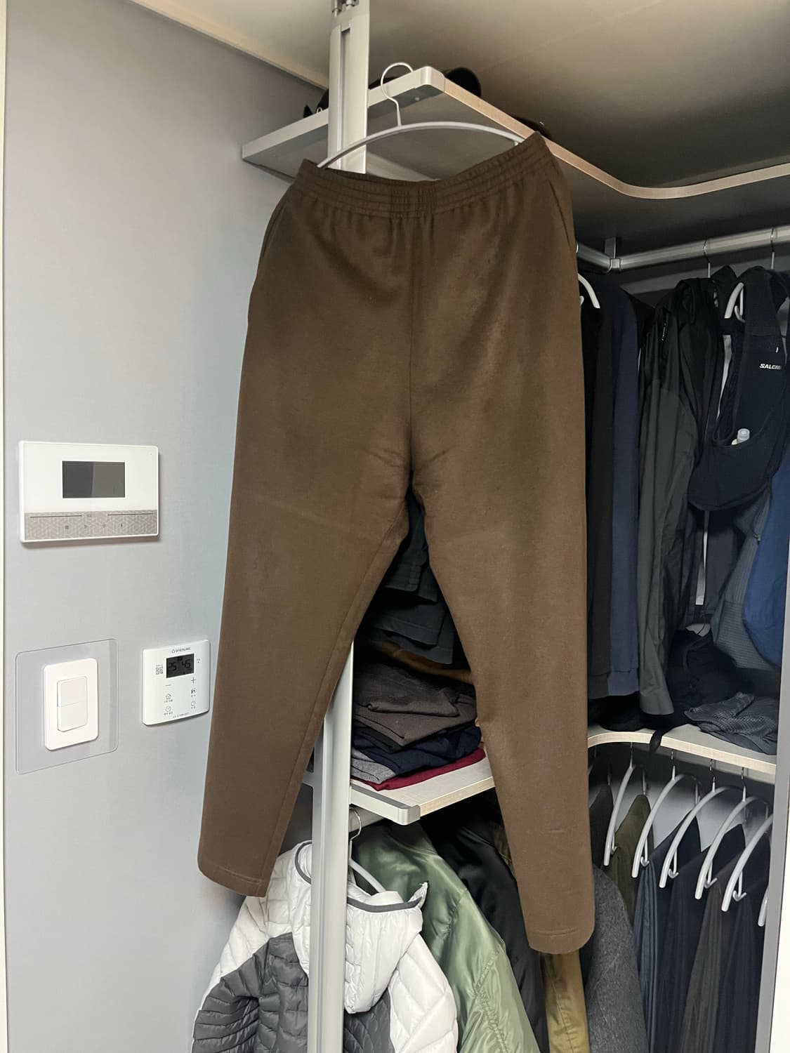 [2] 머듈 파자마 팬츠 울 탄 브라운 상품이미지3