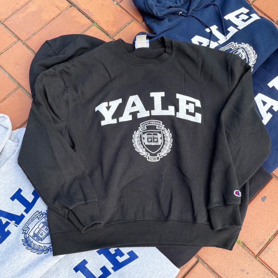 챔피언 YALE 프린팅 후드&스웻셔츠 상품이미지4