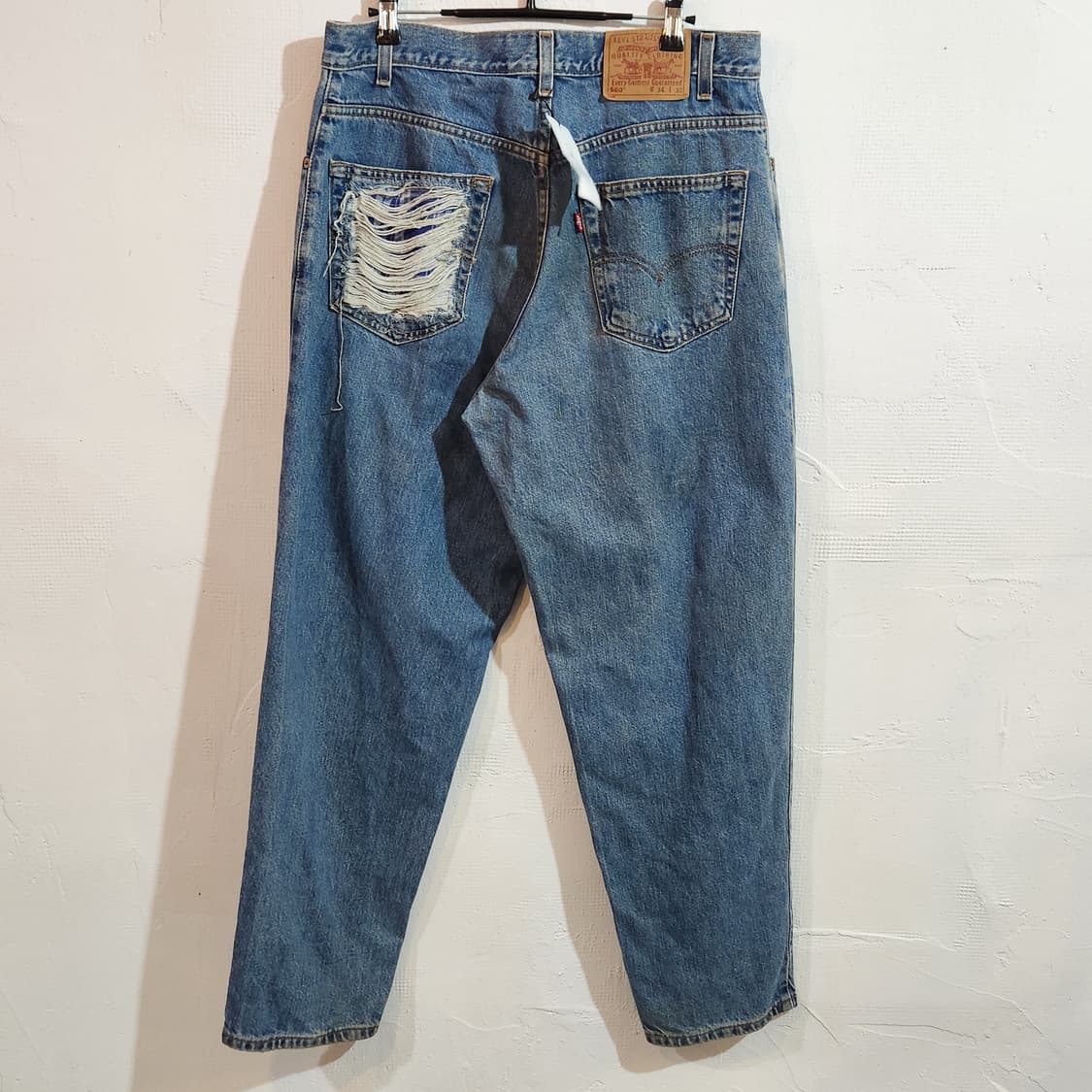 리바이스 560 디스트로이드 체크 데님 팬츠  상품이미지2