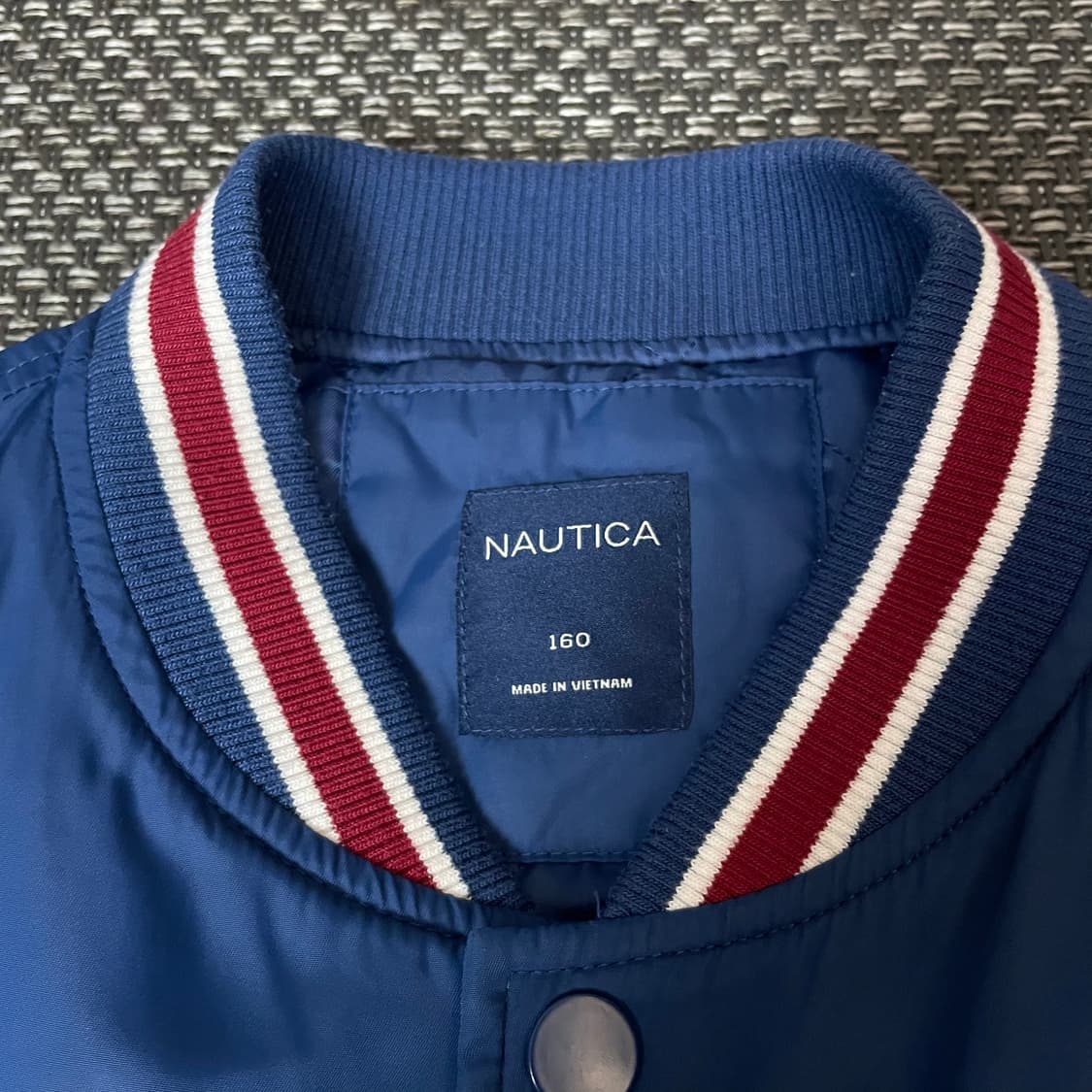 노티카 블루 프린팅 바시티자켓 160 상품이미지4