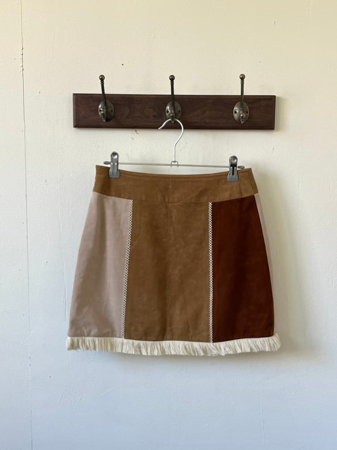 Japan Vtg 벨벳 테슬 스커트 상품이미지1