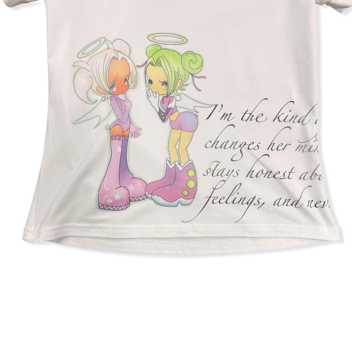 Weebi White One Shoulder Crop Top  상품이미지5