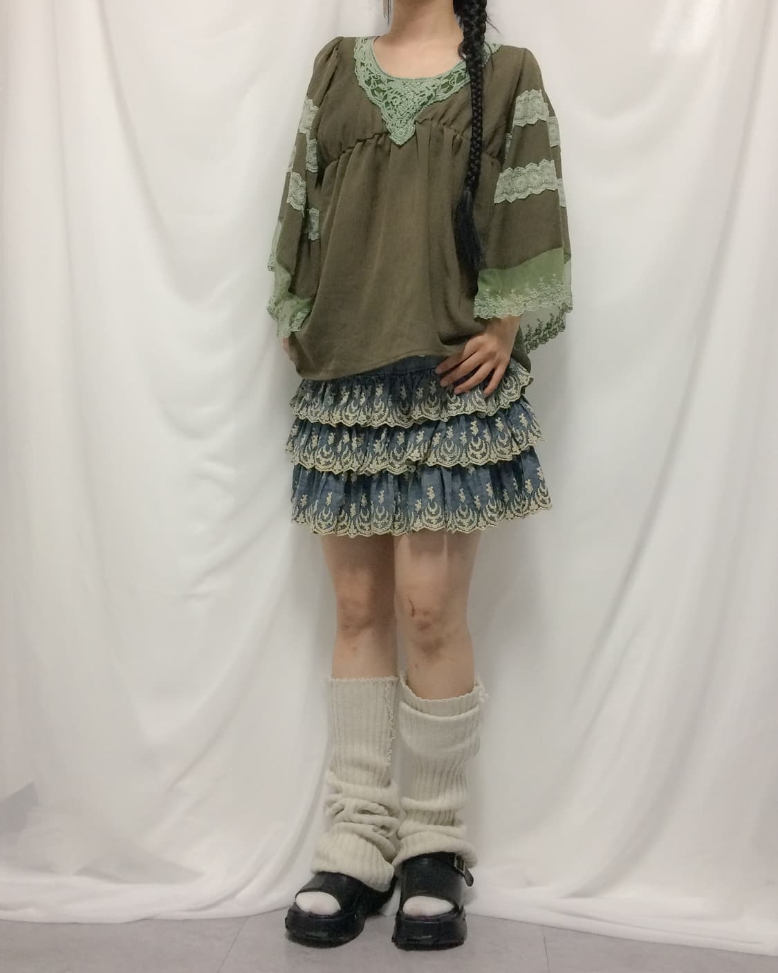 Fairy mood lace trimming blouse 상품이미지6